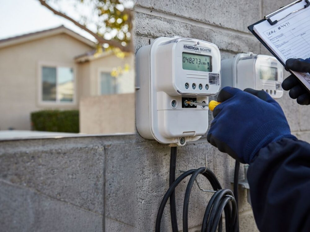 instalacja elektryczna z licznikiem
