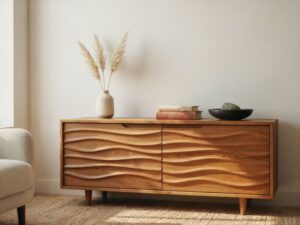 mebel do salonu z ryflowaniem